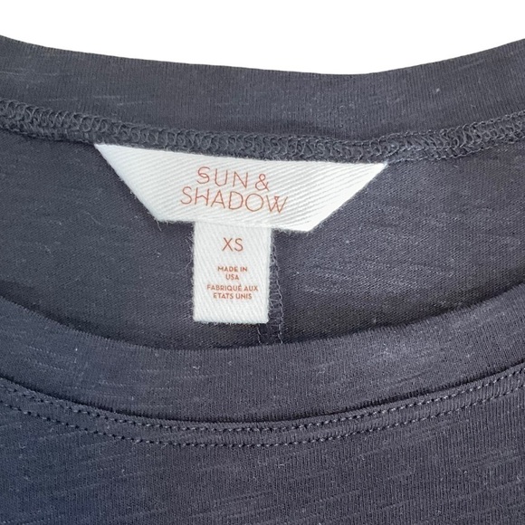 Sun & Shadow Lace Hem Cap Sleeve Top - Picture 4 of 6